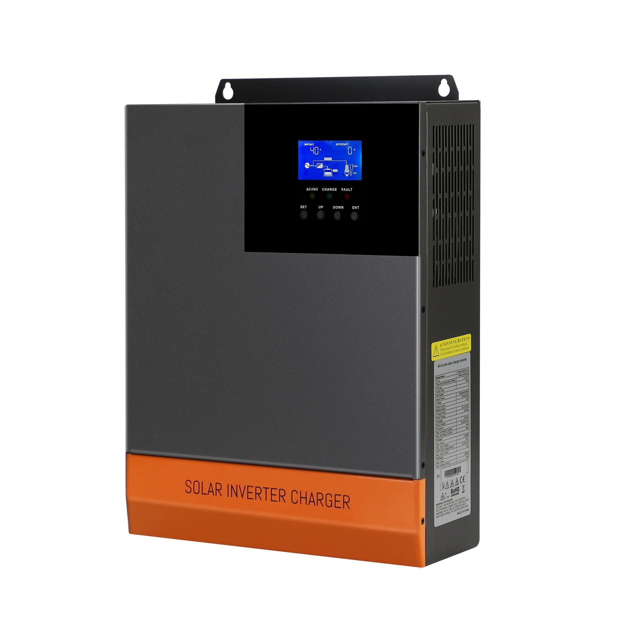 ZHU-CL 3KW 5KW MPPT Hybrid Solar Inverter with Charge Controller | 48V Solar Power System for Home, RV & Off-Grid Use | All-in-One Solar Energy Solution