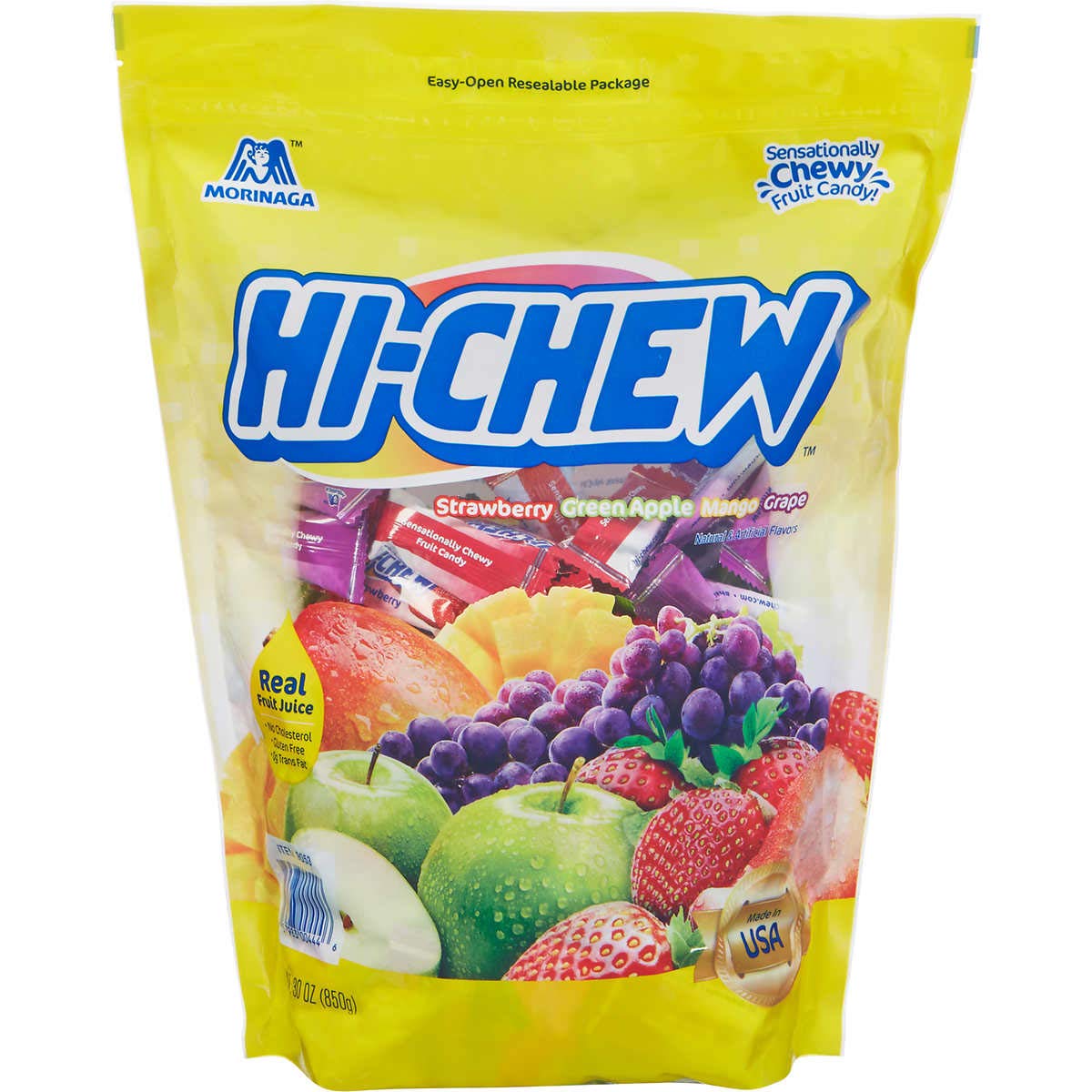 Hi-Chew Assorted Fruit Flavors Candy - Bulk Pack 30 oz Bag for Parties, Halloween & Office Snacks