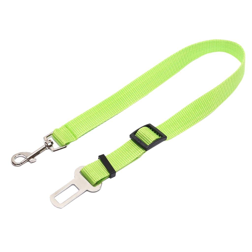 Adjustable Nylon Pet Seat Belt Leash for Dogs & Cats - Safe Car Travel Harness, Green | Pet Supplies | Dog & Cat Accessories | Perfect for Road Trips & Vet Visits