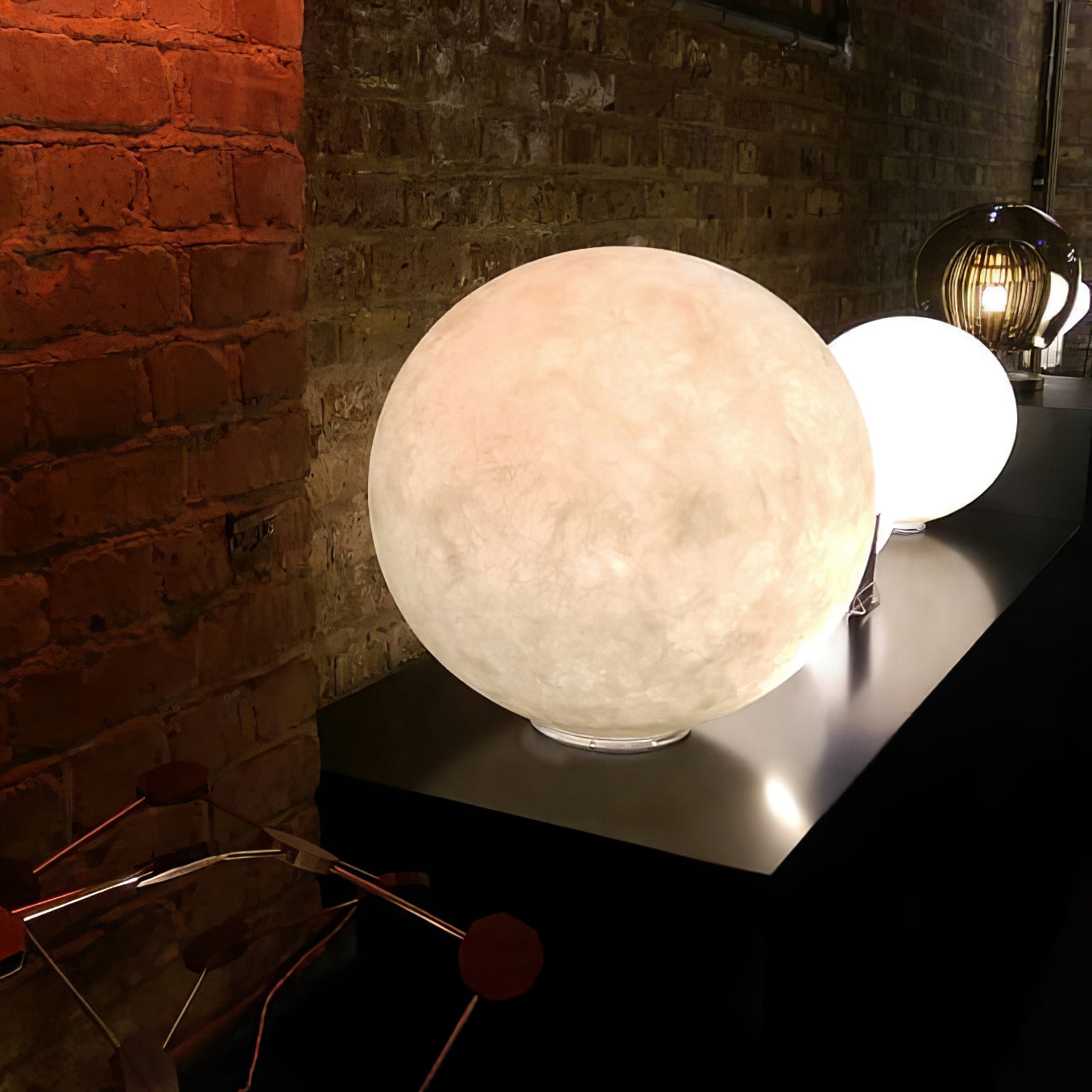 Moon Table Lamp - Modern LED Night Light for Bedroom, Nursery & Office - Soft Glow & Energy Efficient - Perfect for Reading, Relaxing & Decor