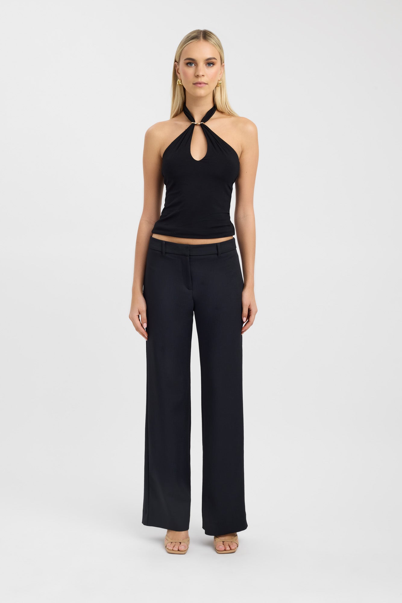 Ariel Low Rise Pants for Women - Stretchy Comfort Fit Casual Trousers | Perfect for Yoga, Lounge & Everyday Wear