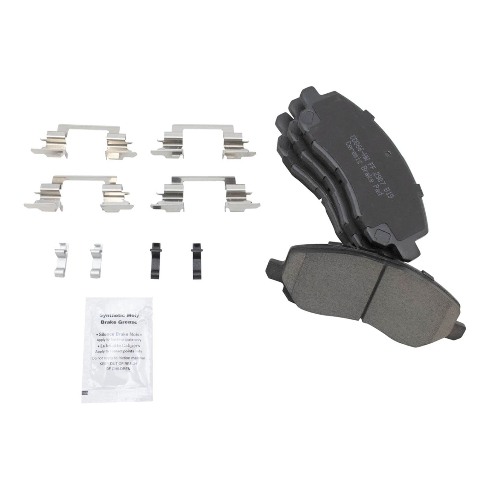 High-Performance Front Ceramic Brake Pads & Rotor Kit Set for Dodge Mitsubishi Car SUV - Perfect for Daily Commuting & Off-Road Adventures