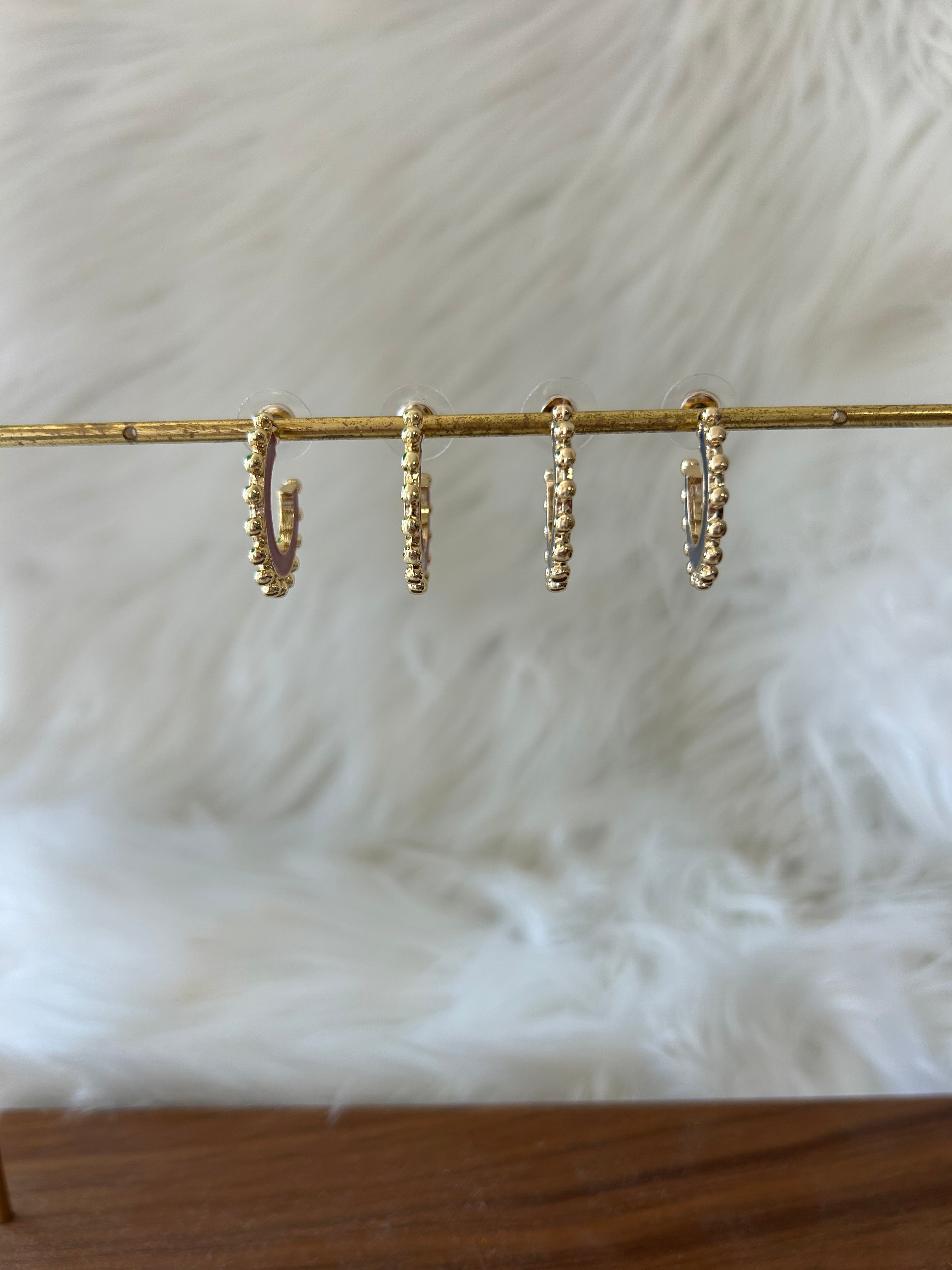Michelle Mcdowell Hadley Large Hoop Earrings for Women - Elegant Gold-Tone Statement Jewelry for Parties, Weddings & Evening Events