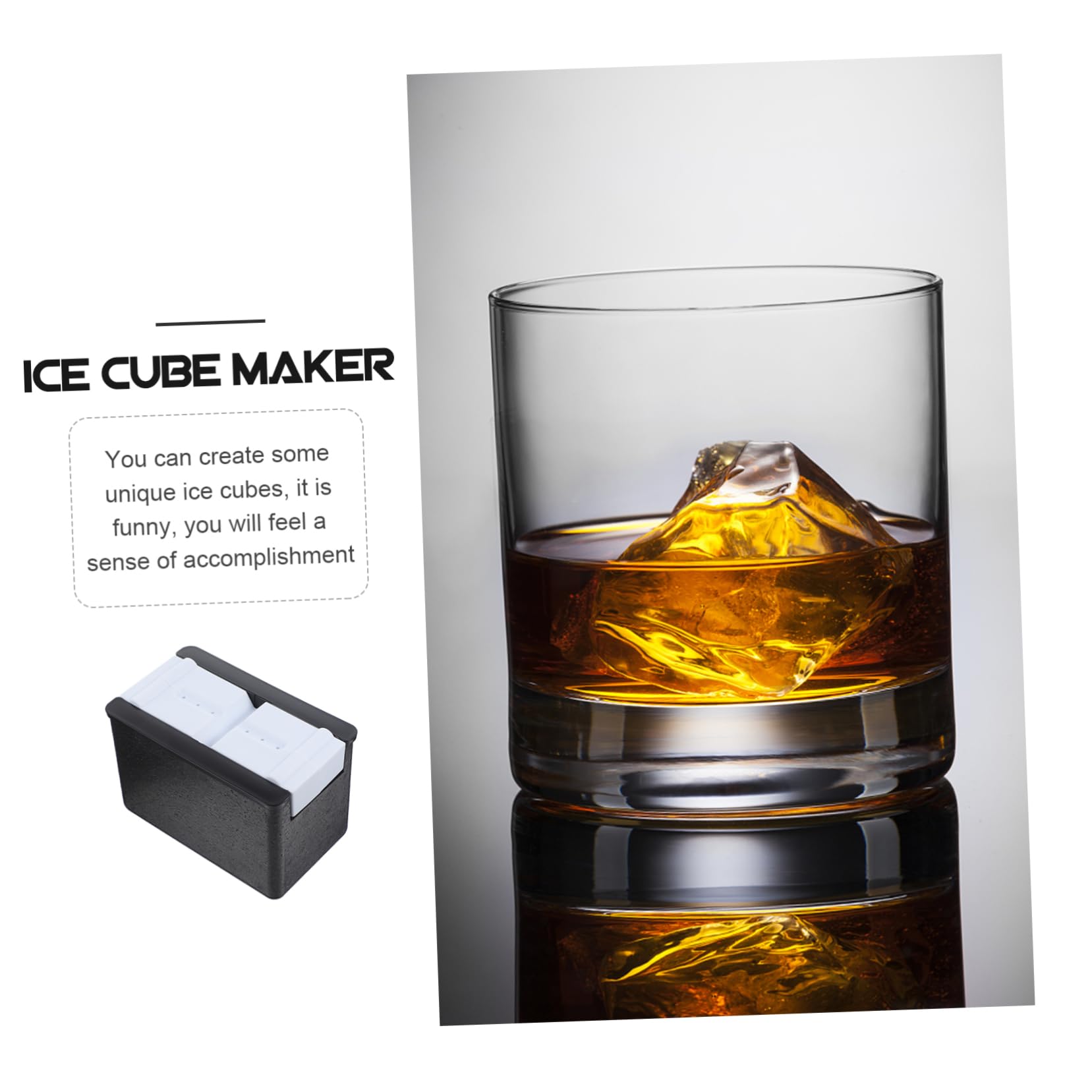 Funny Ice Cube Mold - Silicone Ice Maker Mould for Cocktails, Drinks & Beverages - Perfect for Parties, Home Bars & Summer Refreshments