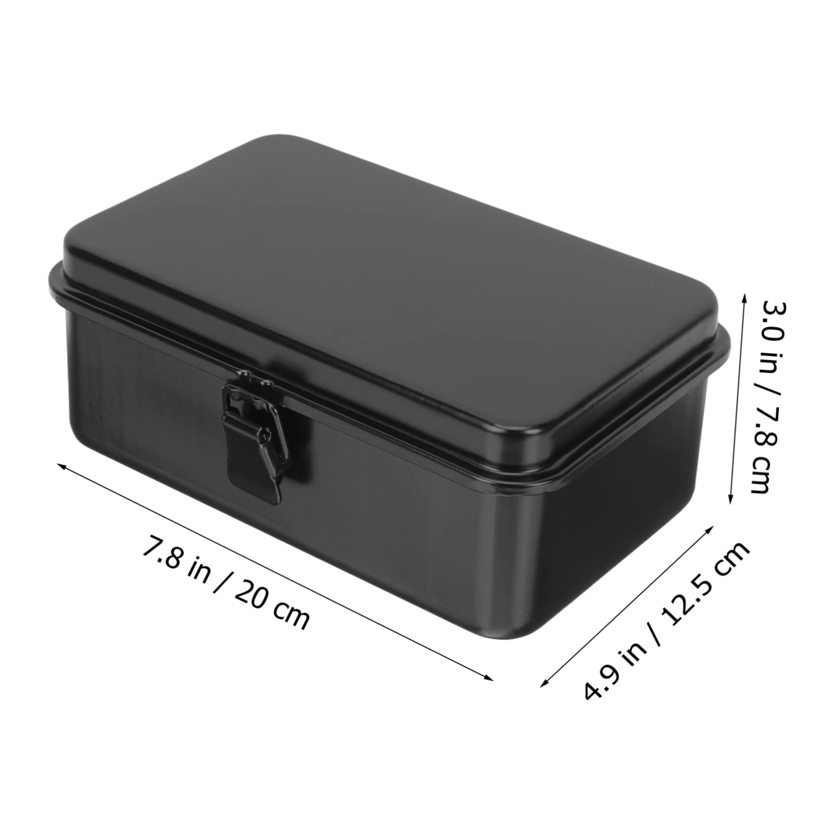 Lockable Metal Toolbox with Organizer - Heavy Duty Sheet Metal Tool Storage Box for Mini Tools & Small Parts - Portable Hand Carry Toolbox for DIY, Garage, Workshop & Home Organization
