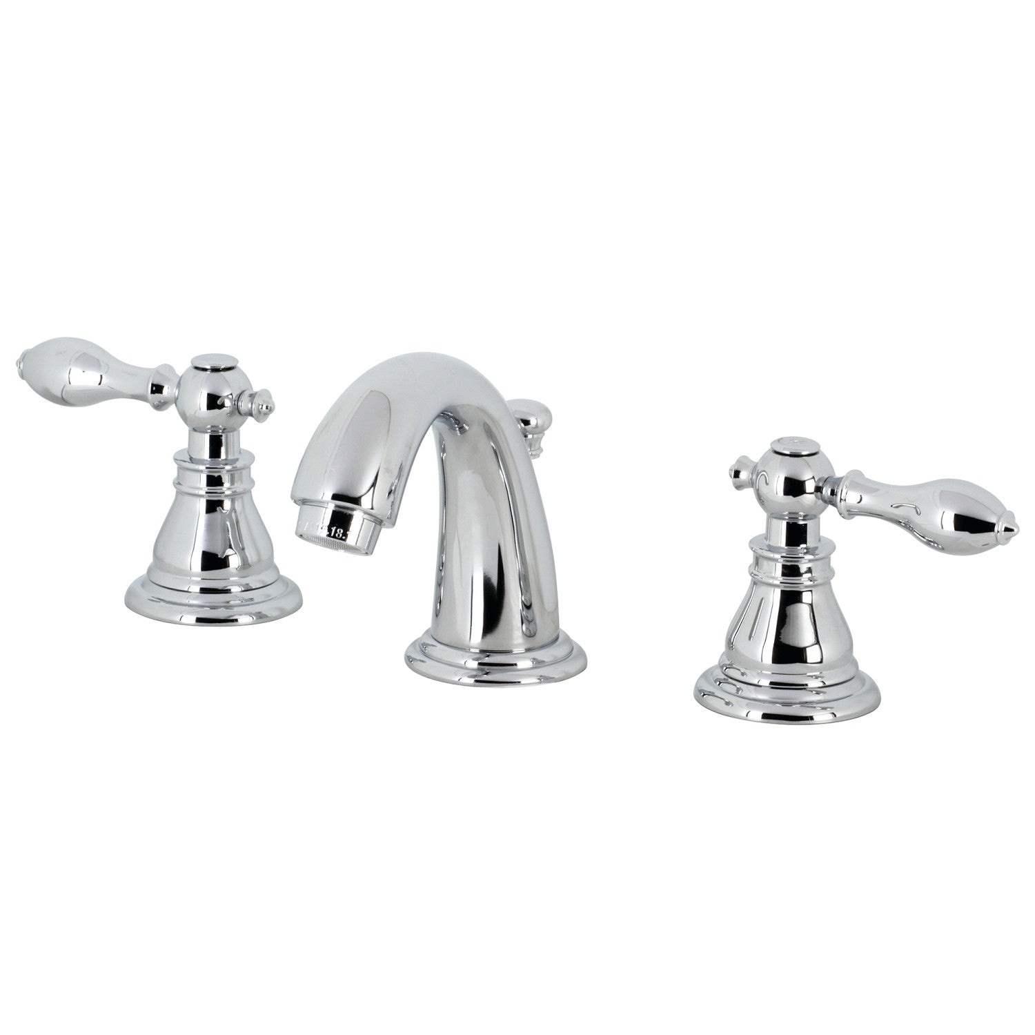 American Classic KB911ACL 3-Hole Widespread Bathroom Sink Faucet with Pop-Up Drain - Polished Chrome Finish - Perfect for Modern Bathroom Vanities & Powder Rooms