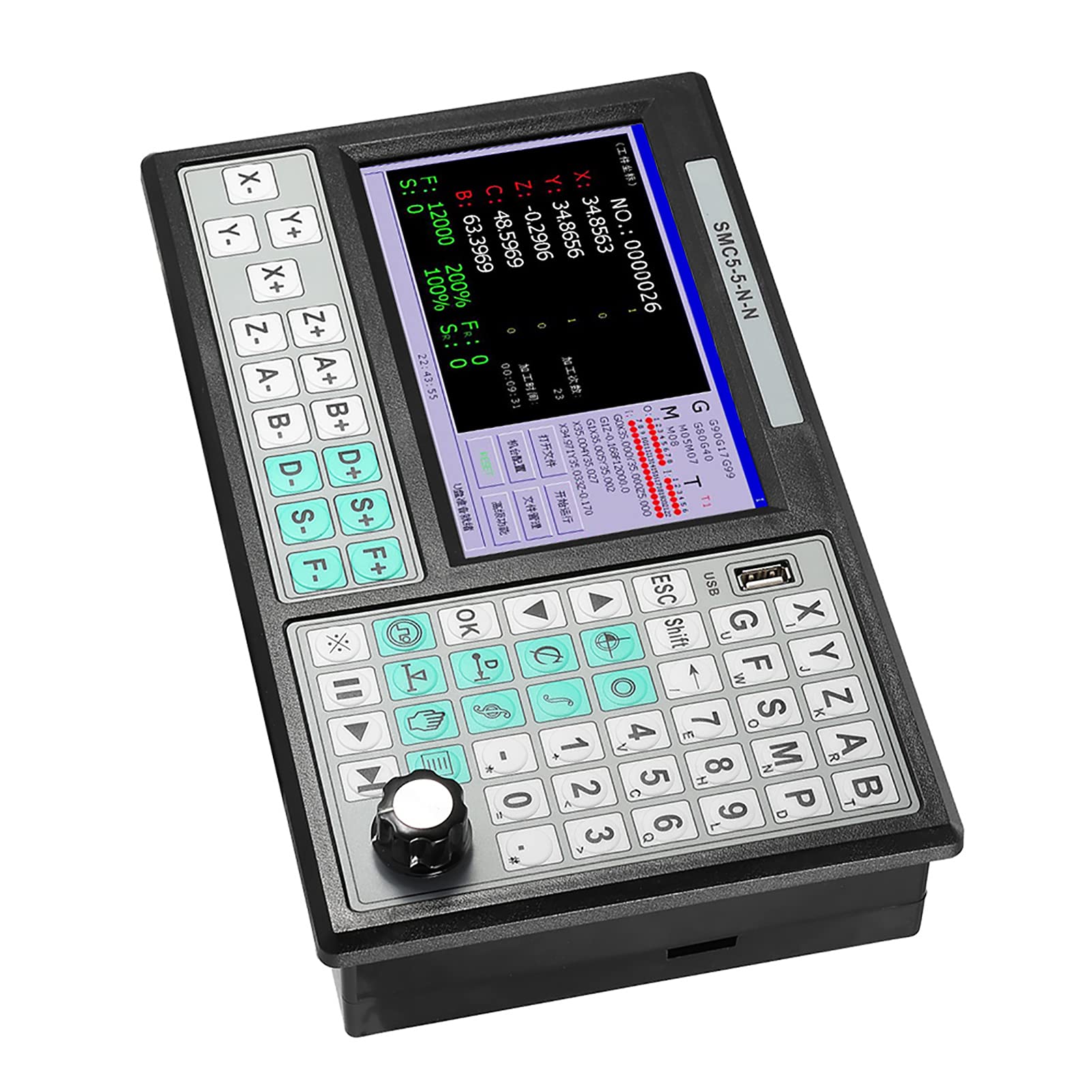 5-Axis CNC Motion Controller - 500KHz Offline USB Motion Controller Replacement for CNC Machines | Perfect for Woodworking, Metal Engraving & 3D Printing