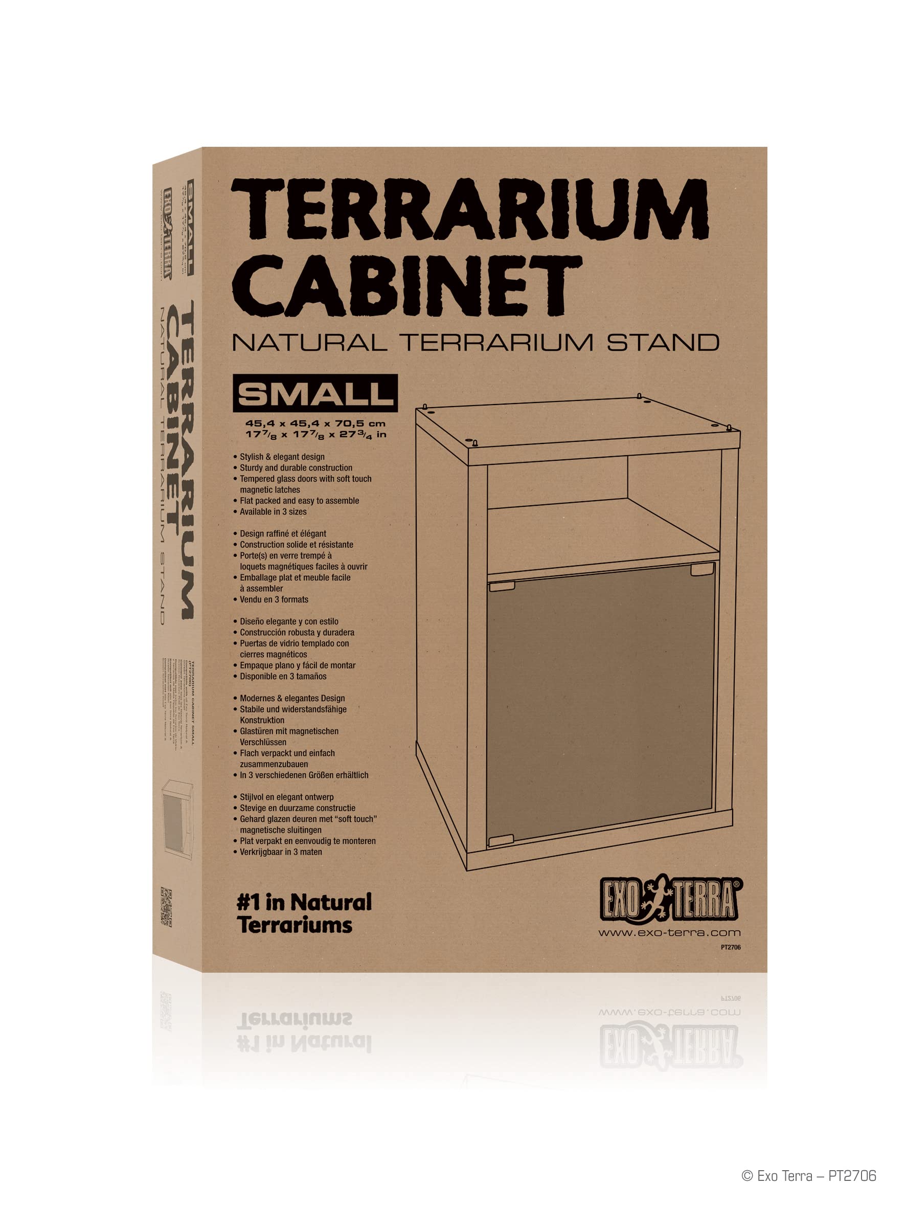 Exo Terra Small Terrarium Cabinet Stand for Reptiles & Amphibians - 17.88