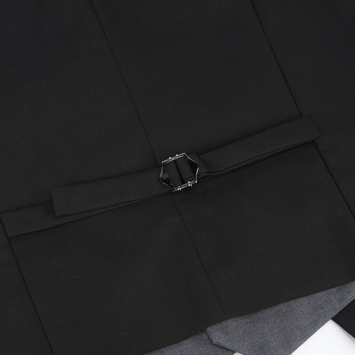 Men's Notched Lapel Patchwork Vest Black - Stylish Casual & Formal Layering Piece for Office, Wedding & Outdoor Events