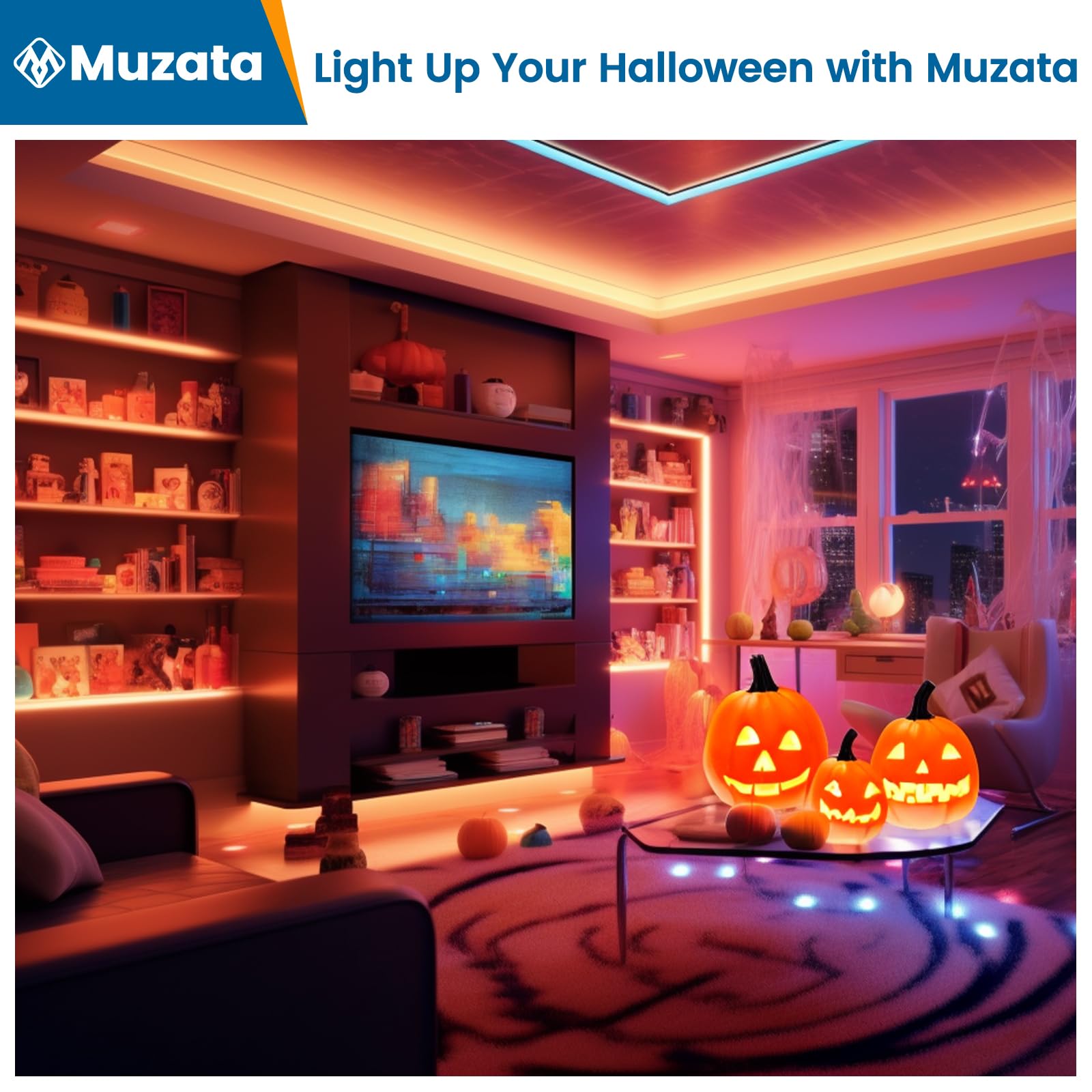 Muzata 10-Pack 6.6FT/2M Black Aluminum LED Channel with Milky White Cover - U102 BW 2M LED Strip Diffuser for Home, Kitchen, and Cabinet Lighting