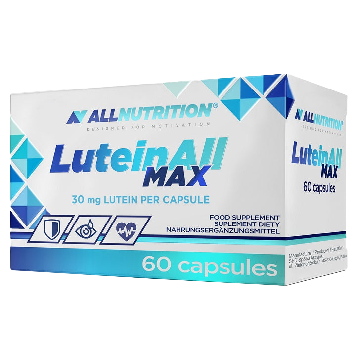 Allnutrition LuteinAll Max Eye Health Supplement - 60 Capsules for Vision Support & Blue Light Protection | Daily Eye Care for Computer Users & Gamers