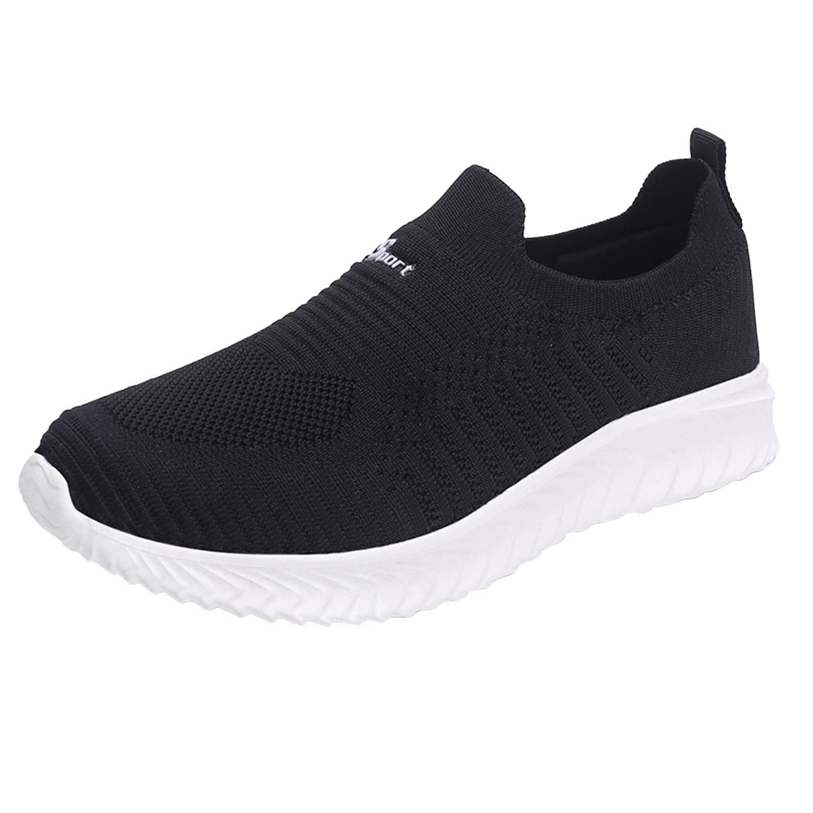 **Non-Slip Men's Restaurant Shoes - Lightweight Mesh Slip-On Sneakers for Summer, Wide Width & Large Size - Perfect for Outdoor, Casual Running & Work Slip Resistance**