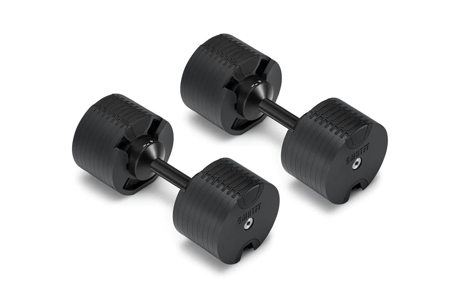 NÜOBELL 80lb Adjustable Dumbbells Set - Matte Black Weight Dumbbells for Home Gym, Strength Training & Fitness Workouts - Perfect for Men & Women
