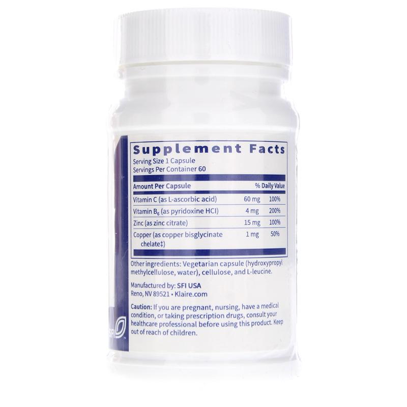 Kl Zinc Plus 60VC - Immune Support Supplement with Vitamin C & Zinc for Adults - Boosts Immunity & Antioxidant Defense - Great for Cold Season & Daily Wellness