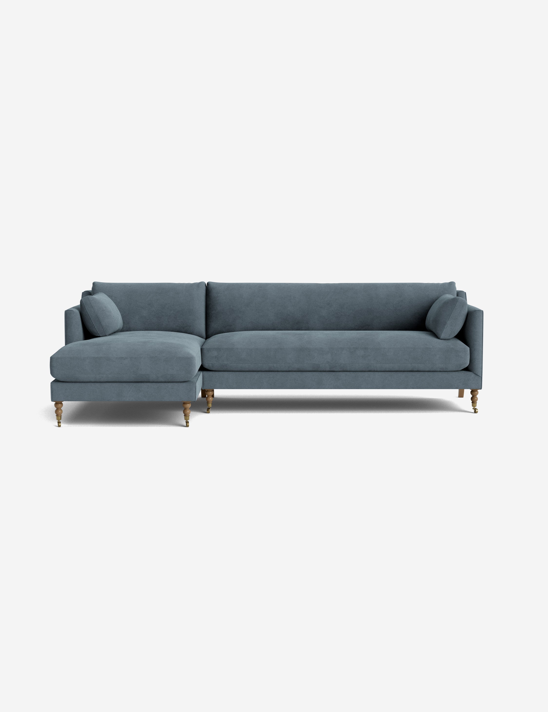 Fabienne Sectional Sofa - Modern L-Shaped Couch with Reversible Chaise, Soft Fabric Upholstery for Living Room, Family Room & Home Theater
