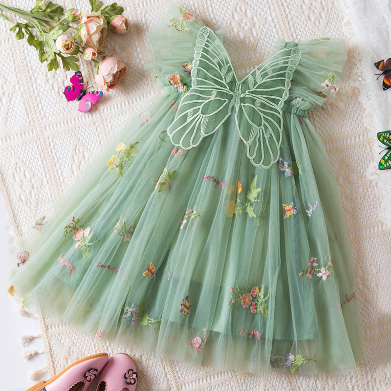 Elegant Butterfly Floral Print Summer Dress for Women - Perfect for Beach Vacations, Garden Parties & Date Nights