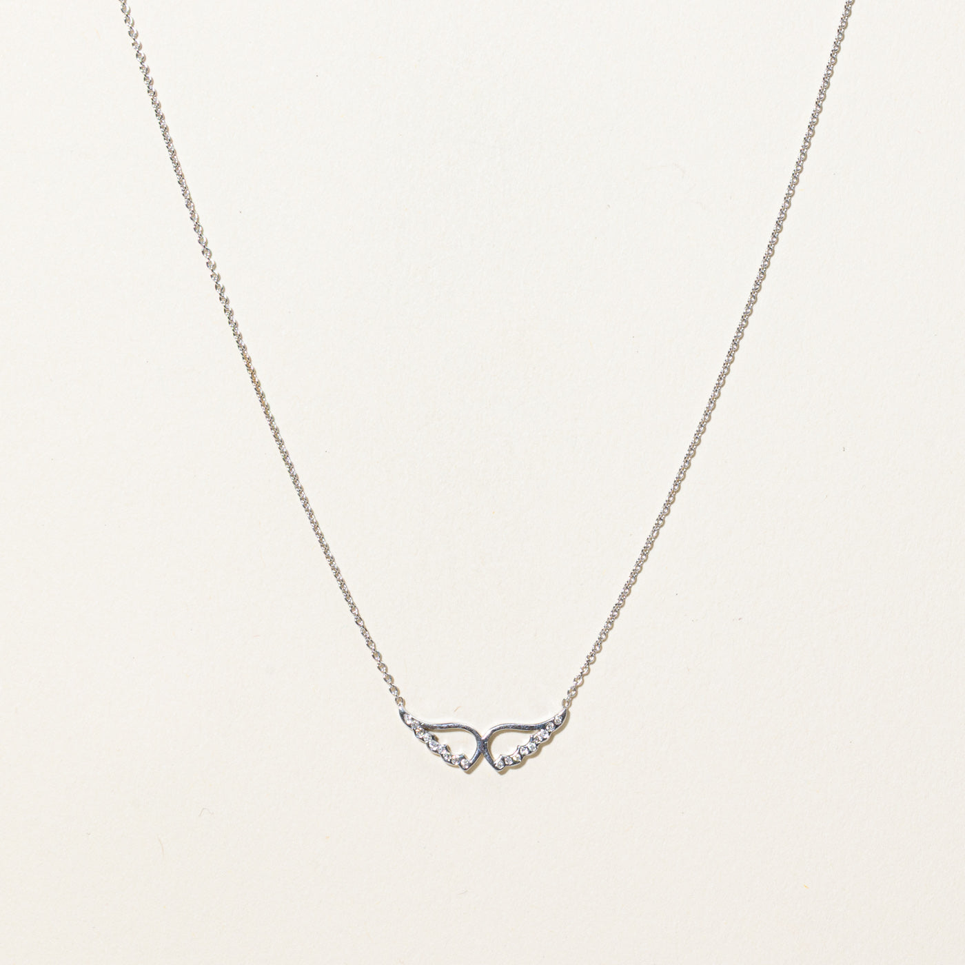 Diamond Angel Wings Necklace - 0.09ctw 18K Gold Pendant for Women | Elegant Jewelry Gift for Birthday, Anniversary & Valentine's Day