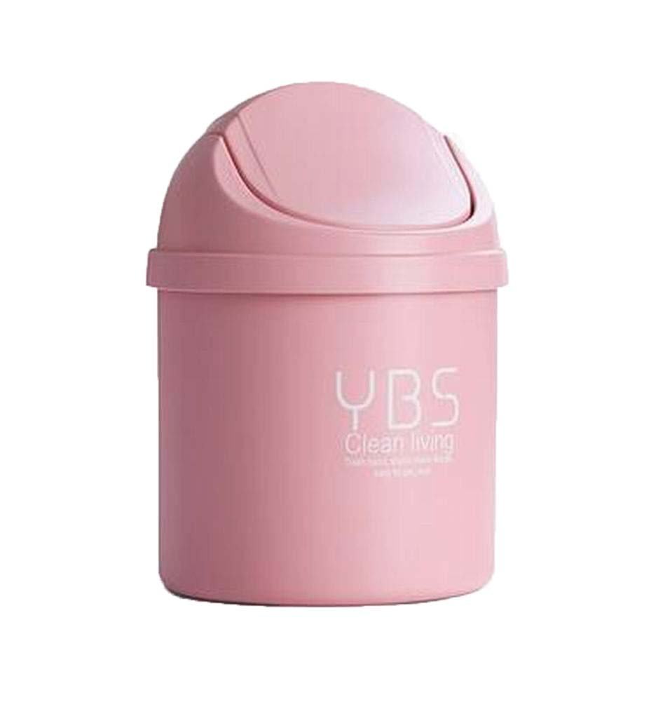 Durable Cute Home Cabinet Trash Bin - Small Desk Garbage Can for Office, Kitchen & Bathroom Organization