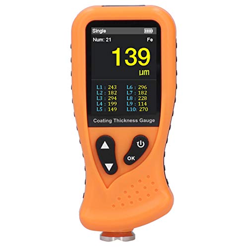 Digital Paint Thickness Gauge - Professional Coating Measurement Tool with HD Display | Durable Paint Tester for Automotive, Marine & Industrial Applications | Chemical Resistant Surface Analyzer for Quality Control