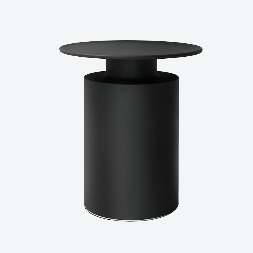 Modern Buckle Tall Side Table - Sturdy & Stylish End Table for Living Room, Bedroom, or Office - Perfect for Lamps, Books & Decor