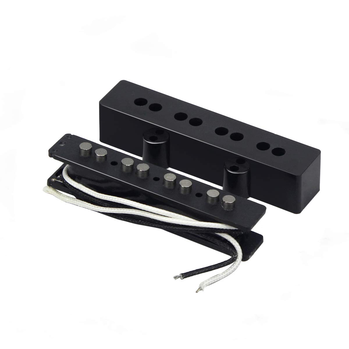 FLEOR Alnico 5 J Bass Pickups for 4 String Jazz Bass Guitar - Premium Neck Pickup Replacement Part - Perfect for Studio Recording & Live Performances