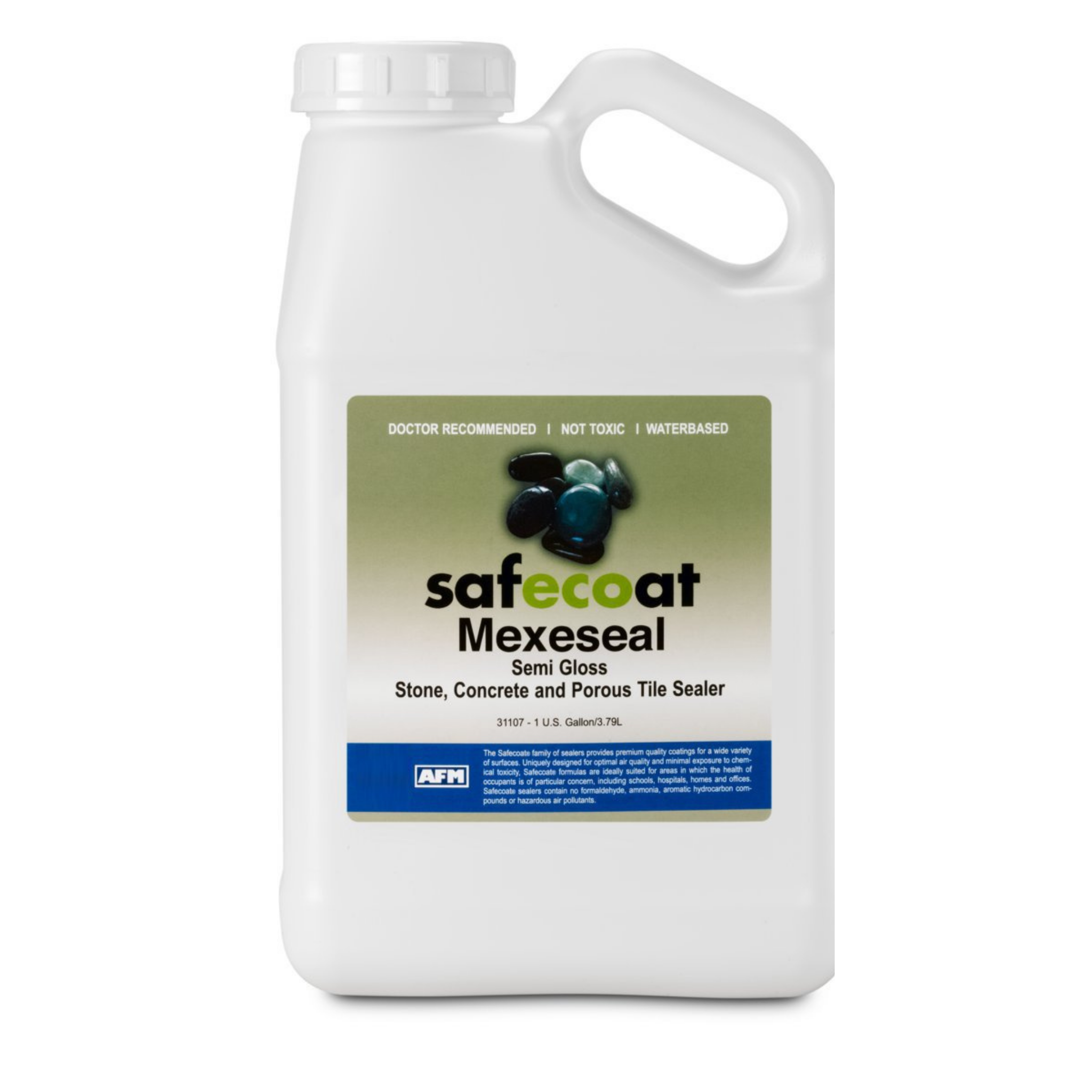 AFM Safecoat Mexeseal - Premium Water-Based Sealer for Concrete & Masonry | Ideal for Basements, Garages & Driveways | Eco-Friendly & Low VOC Formula