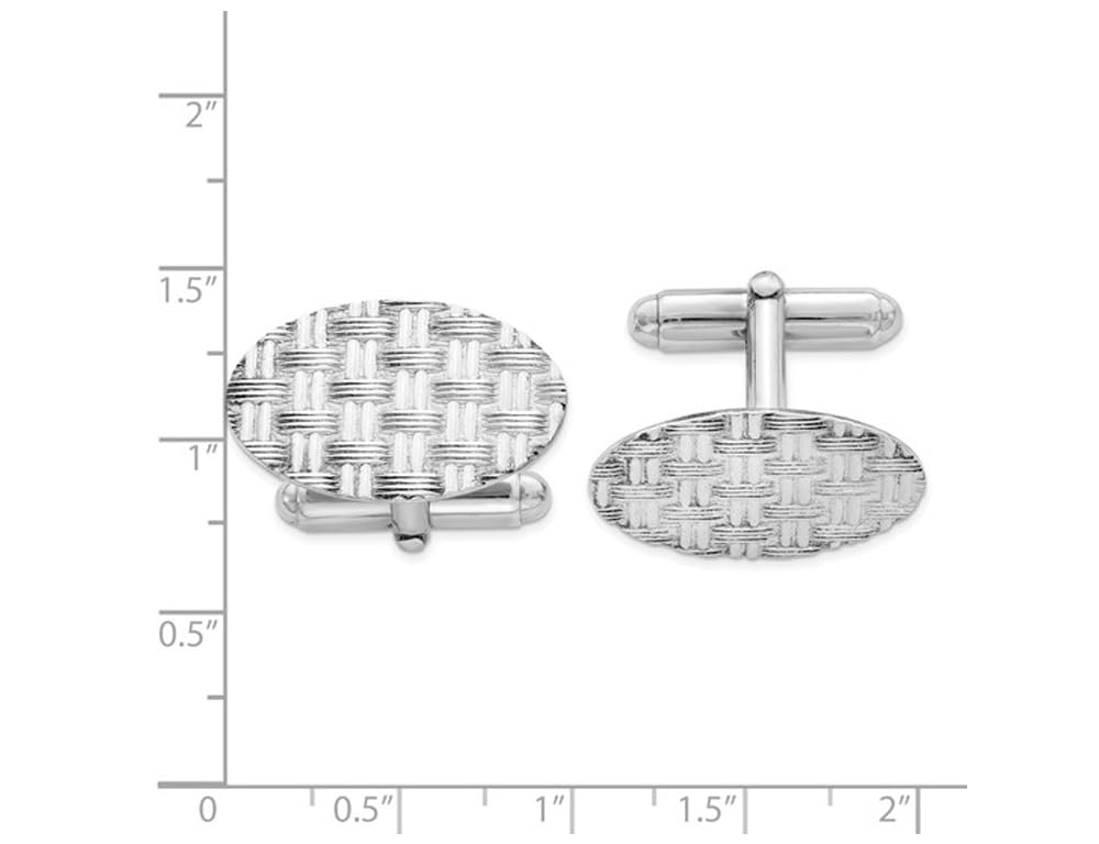Premium Sterling Silver Men's Cufflinks - Elegant Dress Shirt Accessories for Weddings, Business Meetings & Formal Events