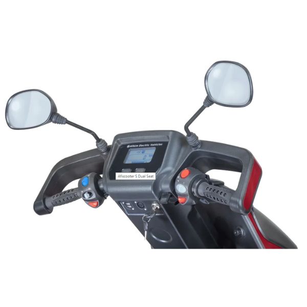 AFIKIM Afiscooter S3 3-Wheel Mobility Scooter with Dual Seat - Lightweight Electric Scooter for Adults & Seniors - Perfect for Shopping, Travel & Outdoor Activities