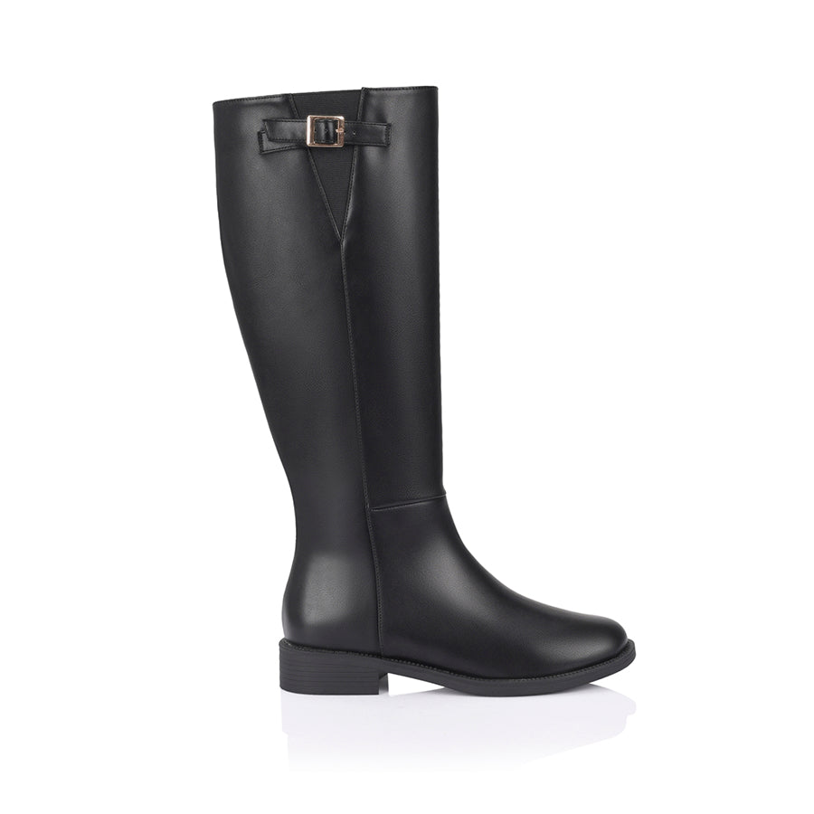 Garfield Flat Knee High Boots for Women - Comfortable Black Winter Boots | Perfect for Casual Wear, Office, and Outdoor Activities