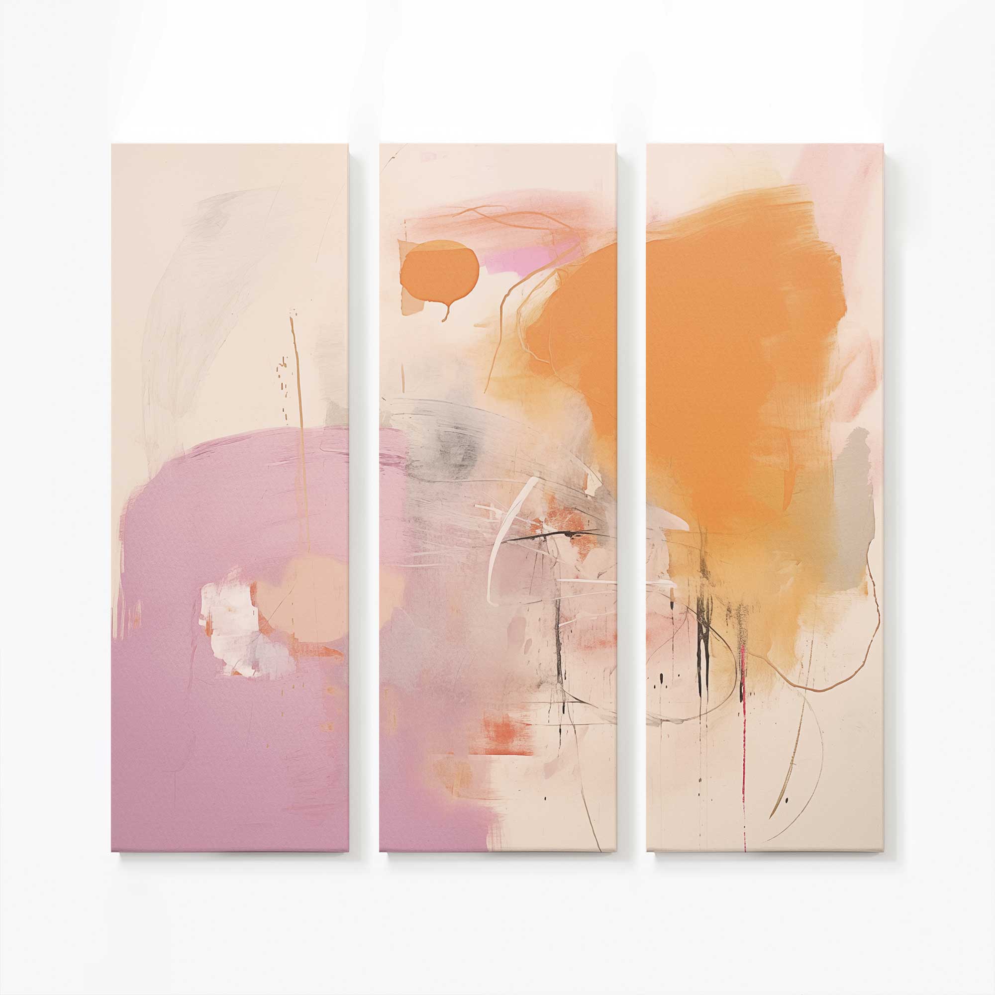 Cotton Candy Delight v1 Large Canvas Print - Vibrant Wall Art for Living Room, Bedroom & Office Decor