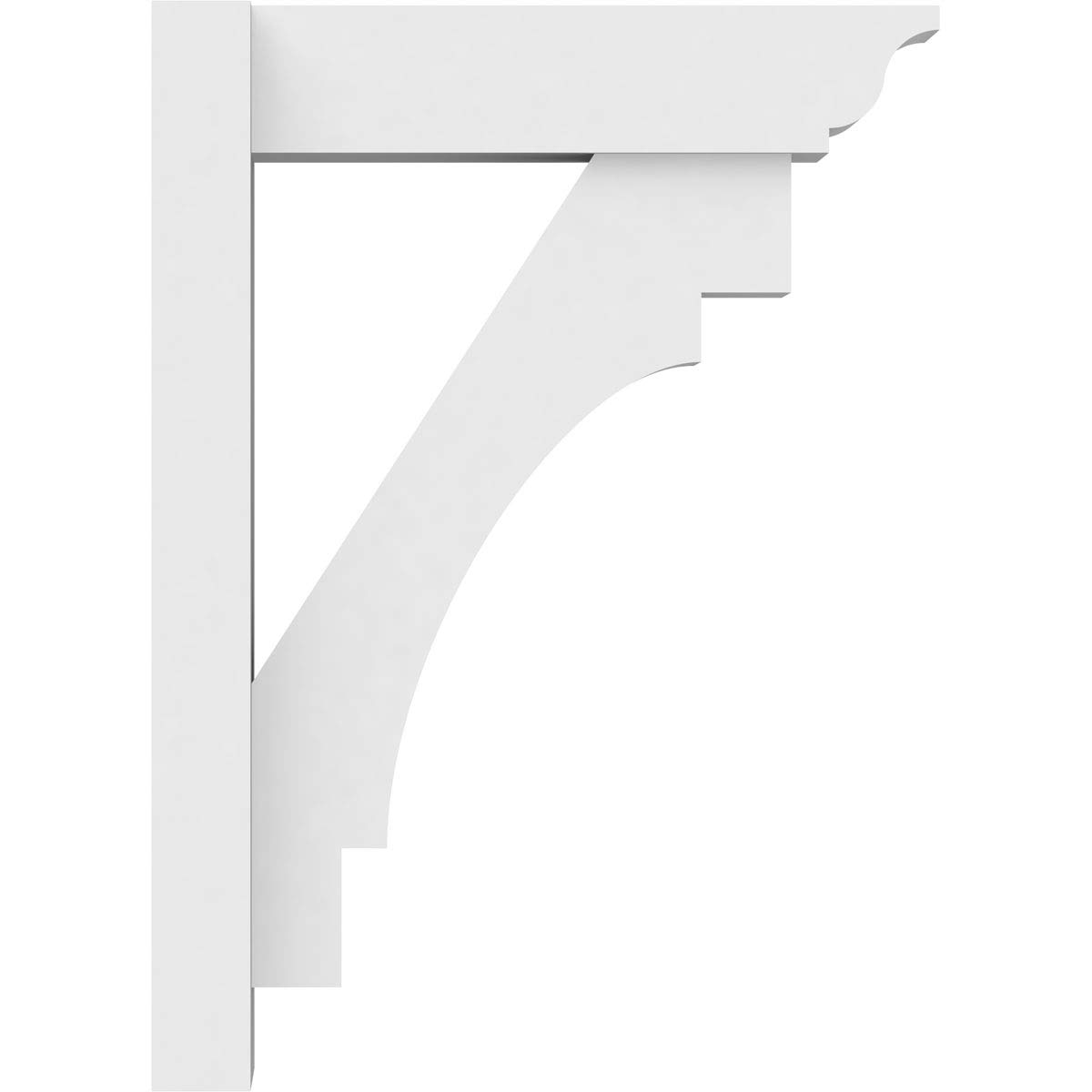 Ekena Millwork OUTP05X16X22MRC01 Merced Architectural Grade PVC Outlooker with Traditional Ends - 5