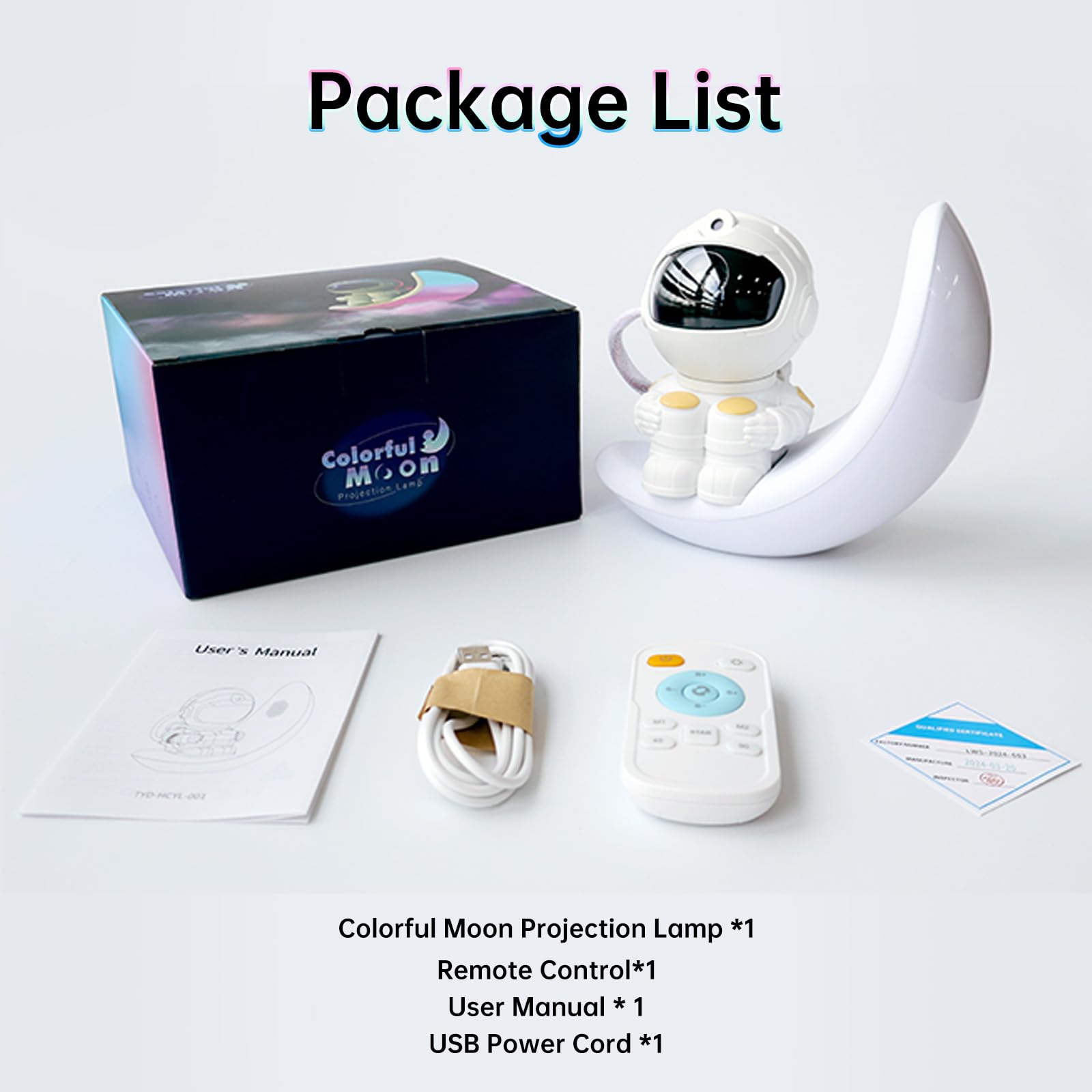 Moon Lamp Star Projector Galaxy Night Light - Astronaut Themed LED Ceiling Lamp with Timer & Remote Control | Perfect for Bedroom, Nursery, Christmas & Birthday Gifts for Kids & Adults | Create Stargazing Atmosphere for Relaxation & Sleep