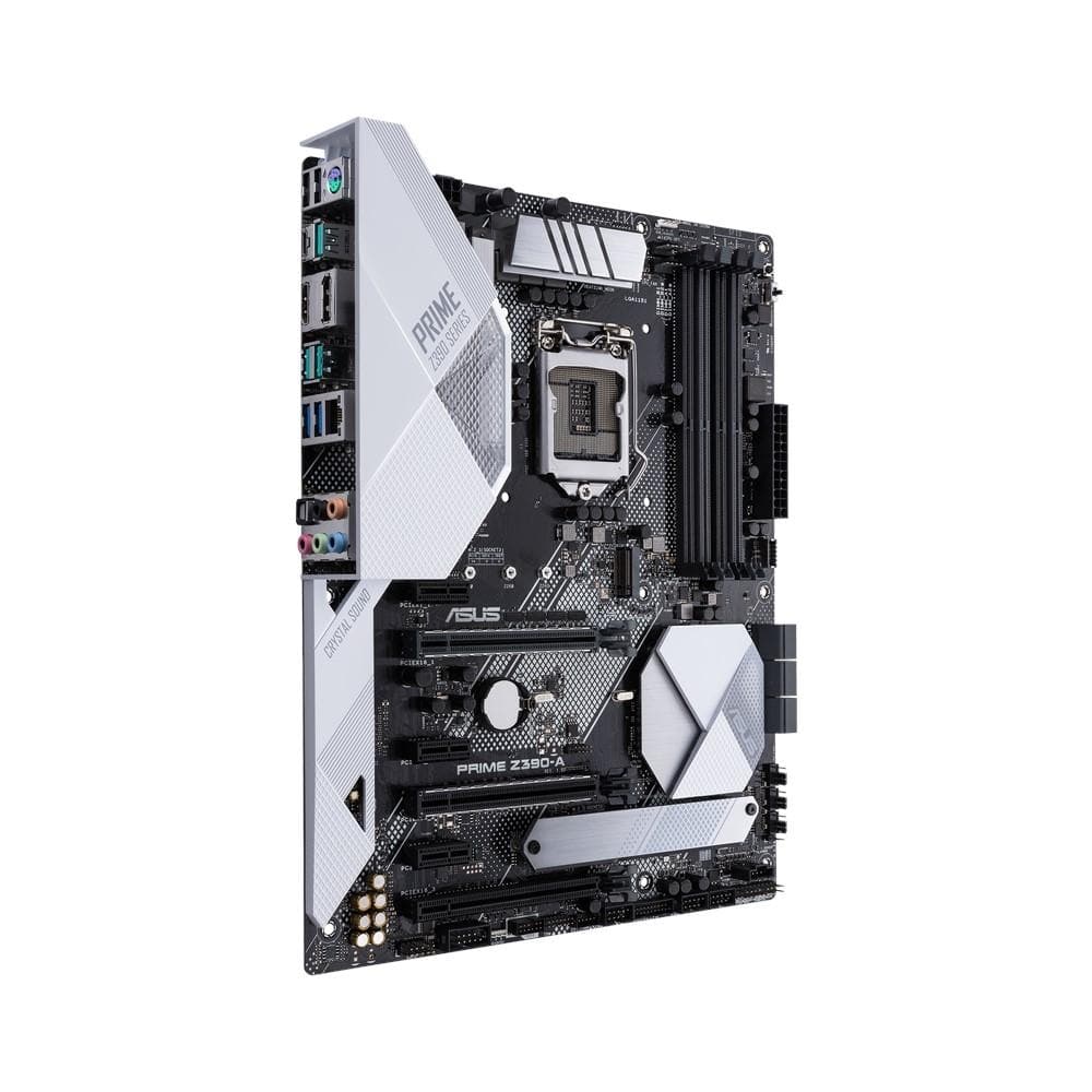 ASUS PRIME Z390-A LGA 1151 ATX Motherboard - Intel Z390 Chipset, DDR4 4266MHz, Dual M.2, USB 3.1 Gen2 - Perfect for Gaming PC, Workstation & Home Office Builds