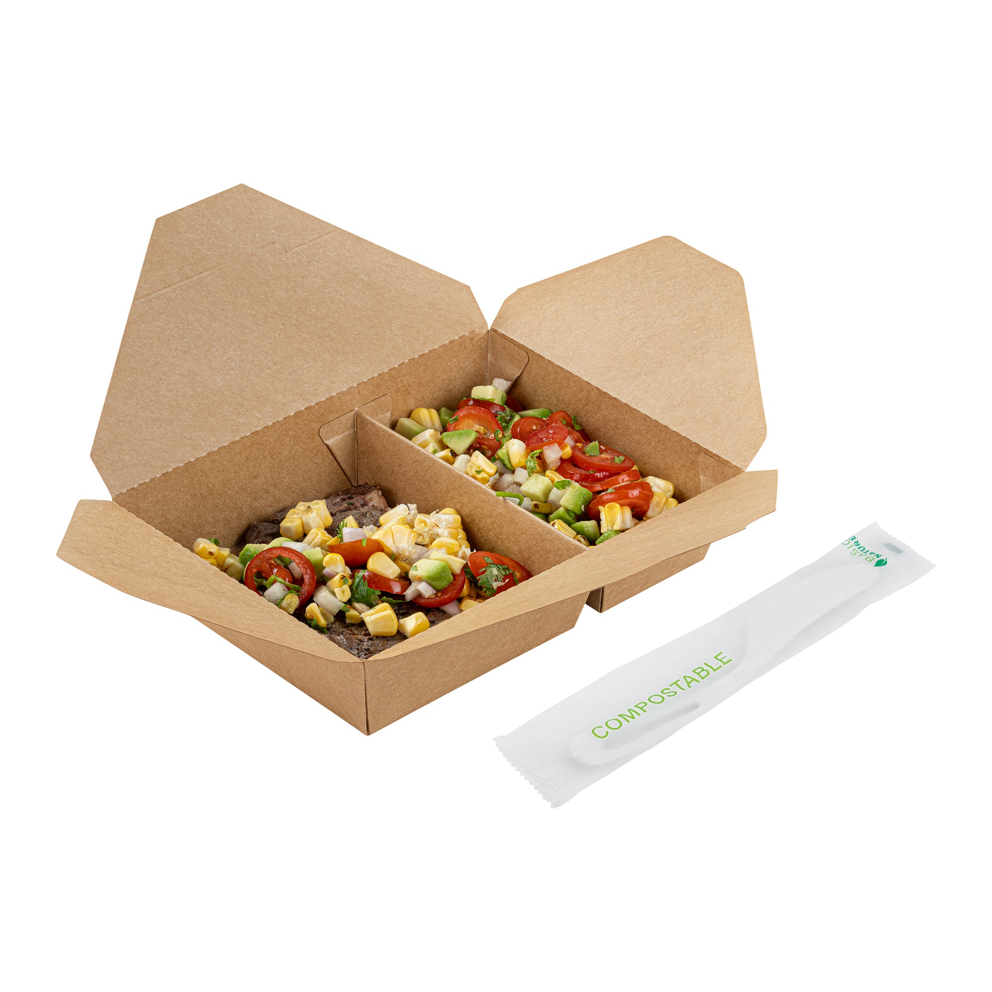 Eco-Friendly Compostable White CPLA Plastic Knives - Heat Resistant, 7.5 Inch, 250 Count Box - Perfect for Parties, Picnics & Sustainable Dining