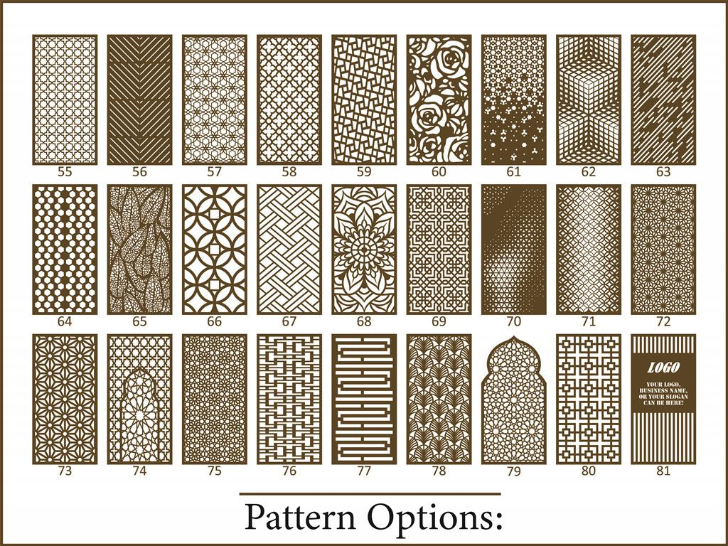 Custom Gold Privacy Partition Panels - Elegant Room Divider for Home & Office Privacy - Perfect for Bedrooms, Living Rooms, and Workspaces