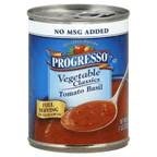 Progresso Soup Classics Tomato Basil 19 OZ (Pack of 24) - Canned Tomato Basil Soup for Quick Meals, Lunches & Emergency Food Supply - Perfect for Home, Office & Camping