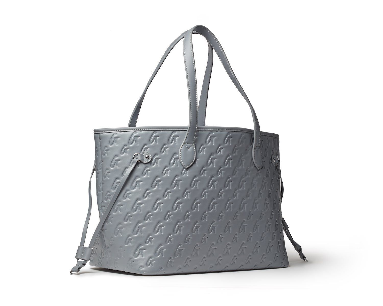 Luxury Monogram Glam Tote Bag in Gray - Stylish Designer Handbag for Women, Perfect for Work, Travel & Everyday Use