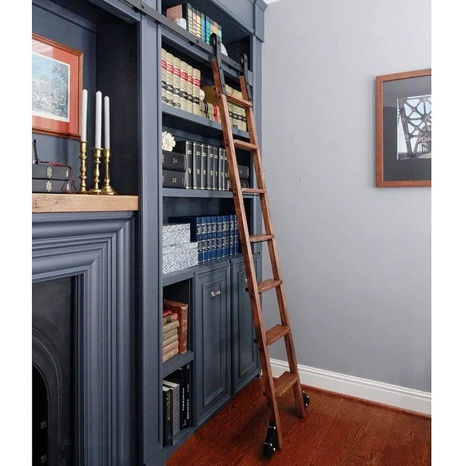 12ft Sliding Barn Door Hardware Kit - 5ft to 16ft Adjustable Hanging Rail with Extension (Ladder Not Included) | Perfect for Home, Loft, Library & Indoor Spaces | Easy Installation & Smooth Operation
