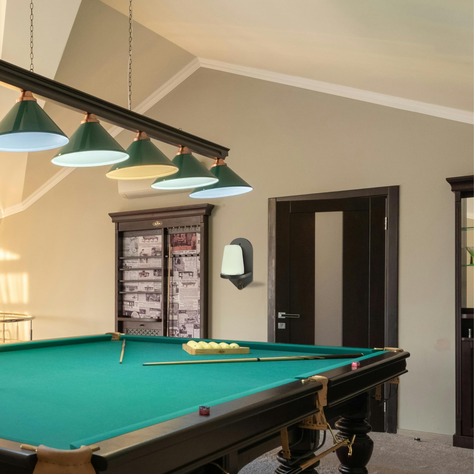 Modern Matte Black Cone Chalk Holder with Mounting Hardware - Wall Mountable for Silver Cup & Master Tweeten Chalk - Durable Design for Billiard Rooms, Pool Halls & Home Game Tables