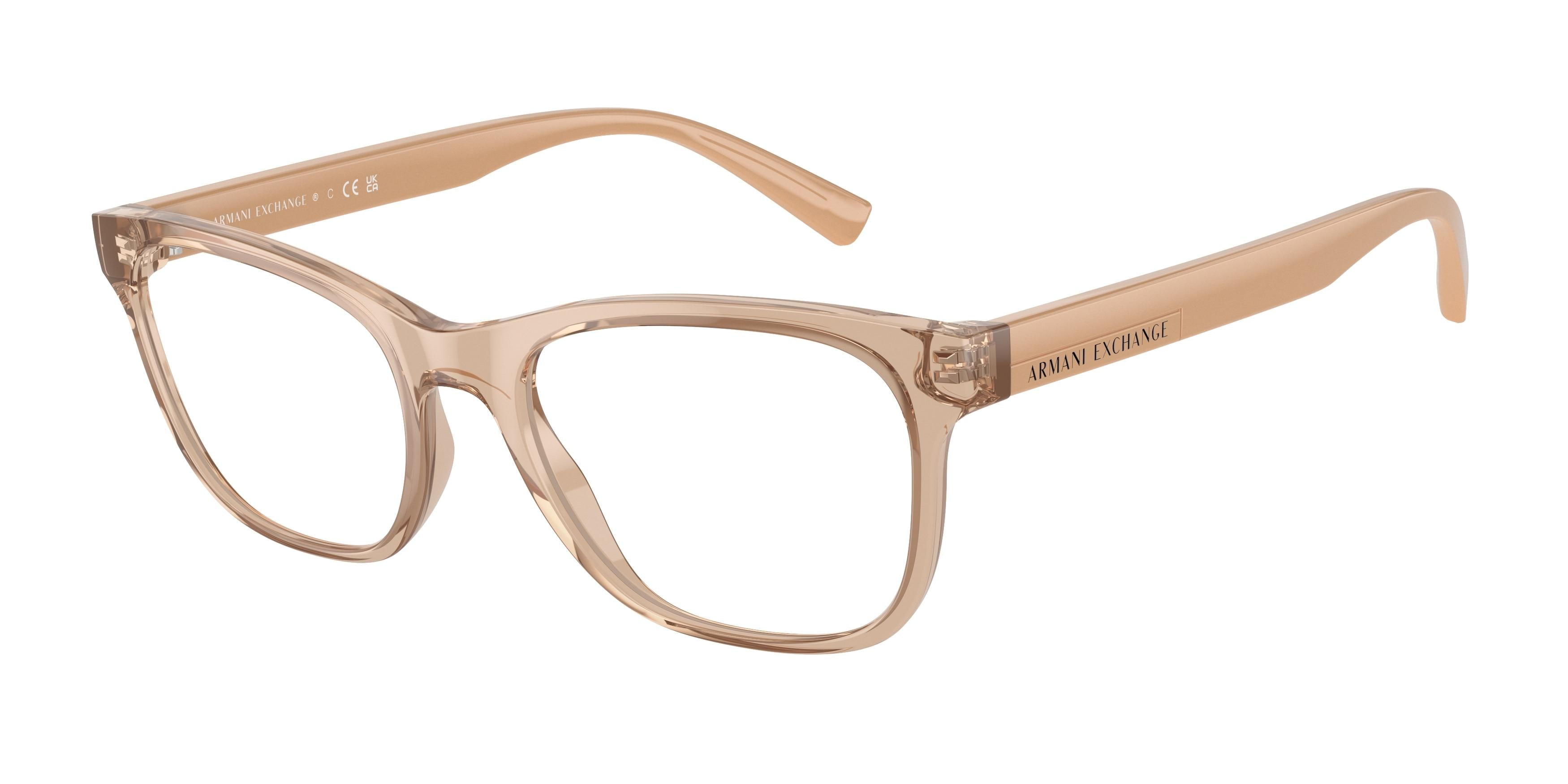 Armani Exchange 3057F Prescription Eyeglasses for Men & Women - Trendy Designer Optical Frames for Work, Reading & Everyday Wear