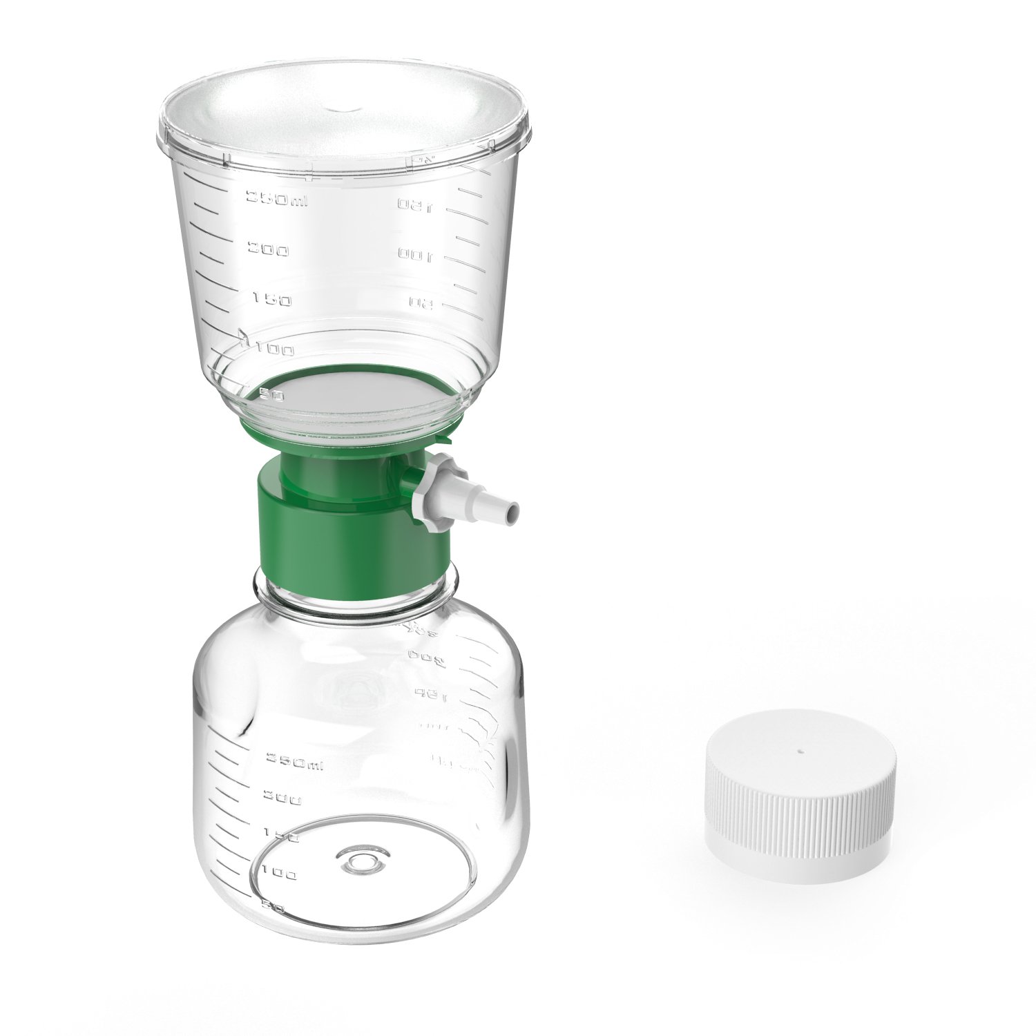 250mL Sterile Disposable Vacuum Filter Units with 0.22um PES Membrane - Case of 12 Individually Packed Bottle Top Filters for Laboratory, Pharmaceutical, and Medical Applications by Biomed Scientific