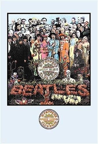 The Beatles Sgt. Pepper's Lonely Hearts Club Band Vintage Art Print - Rare Collectible Music Poster for Home & Office Decor, Gift for Beatles Fans