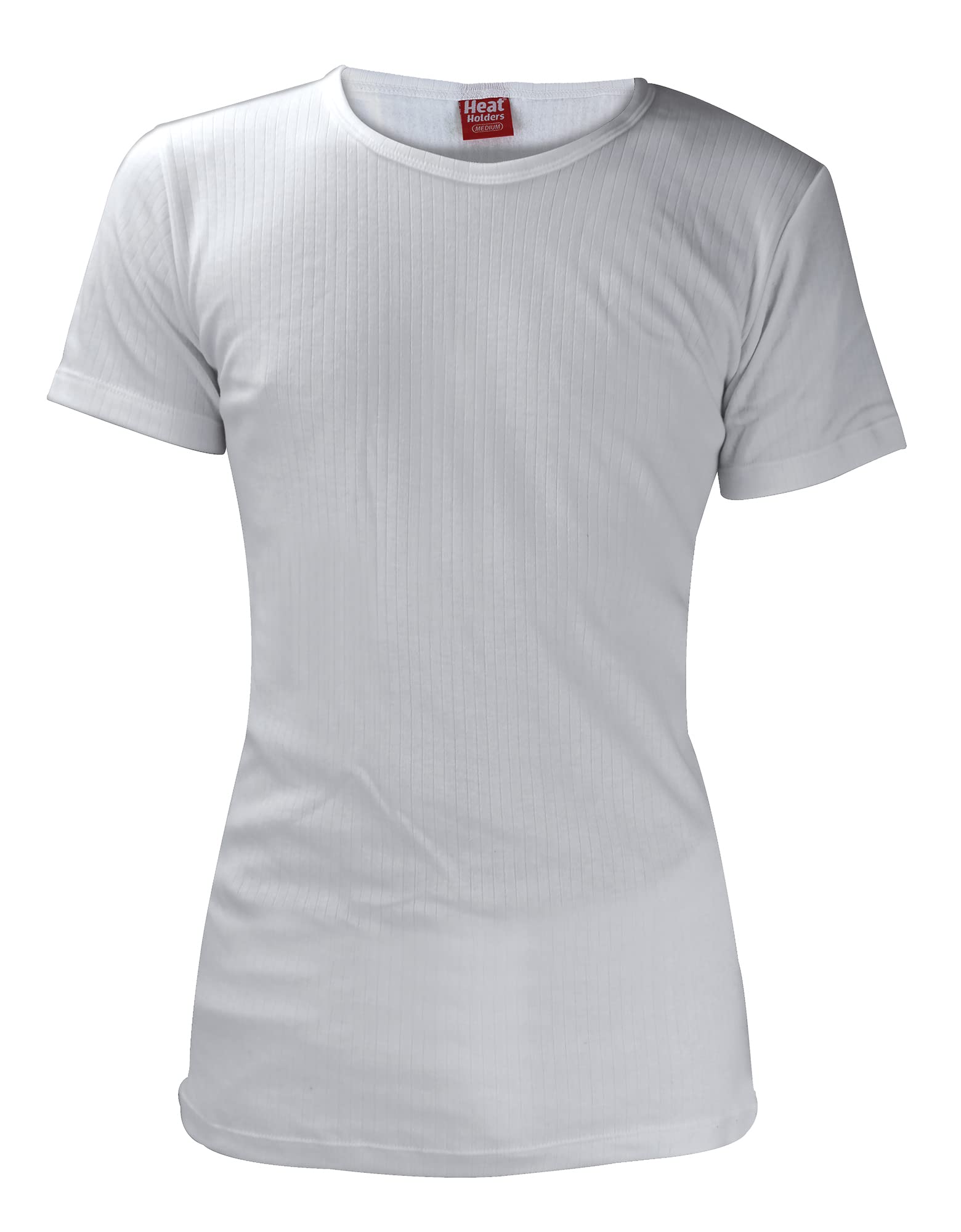 Heat Holders Men's Thermal Underwear - Winter Warm Cotton Short Sleeve T-Shirt Vest for Cold Weather & Outdoor Activities
