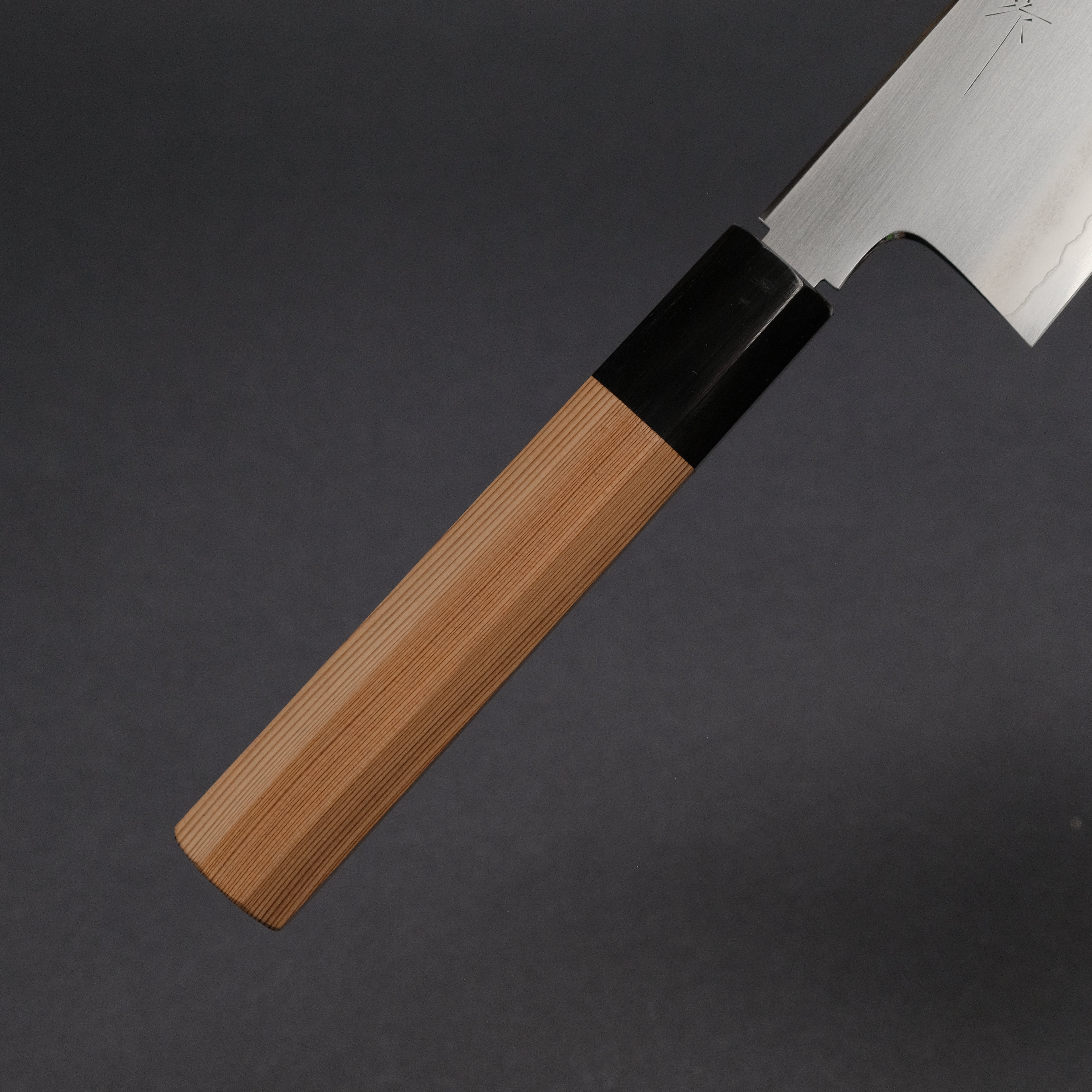 Premium Tetsujin Silver #3 Ukiba Gyuto 240mm Japanese Chef Knife with Yakusugi Cedar Handle - Perfect for Sushi, Meat Cutting & Professional Kitchen Use