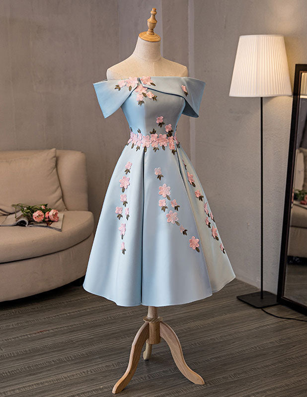 Elegant Blue Short Prom Dress | Cute Homecoming Dress for Teens | Perfect for Dances, Parties & Special Occasions