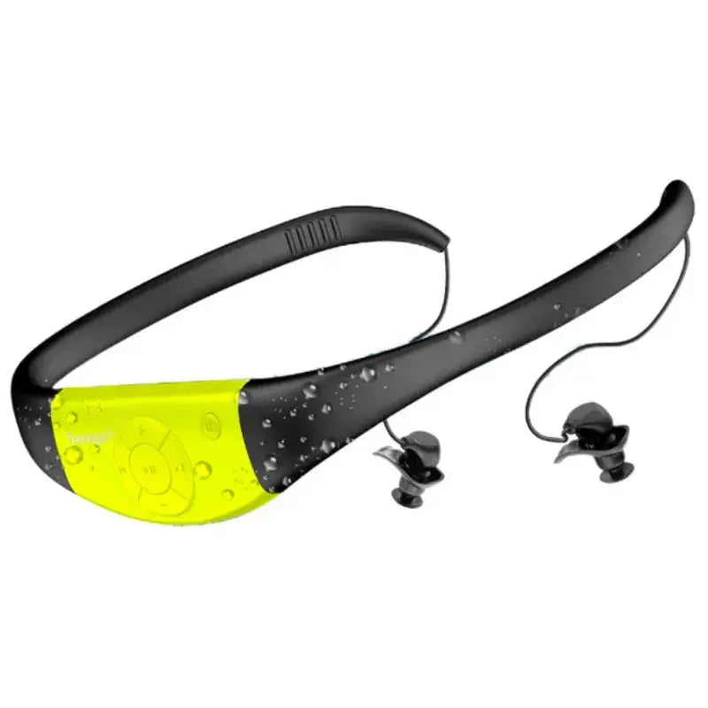 Waterproof MP3 Player with Bluetooth Headphones for Swimming - W16 Sweatproof Wireless Earbuds | Perfect for Pool Workouts, Lap Swimming & Water Aerobics