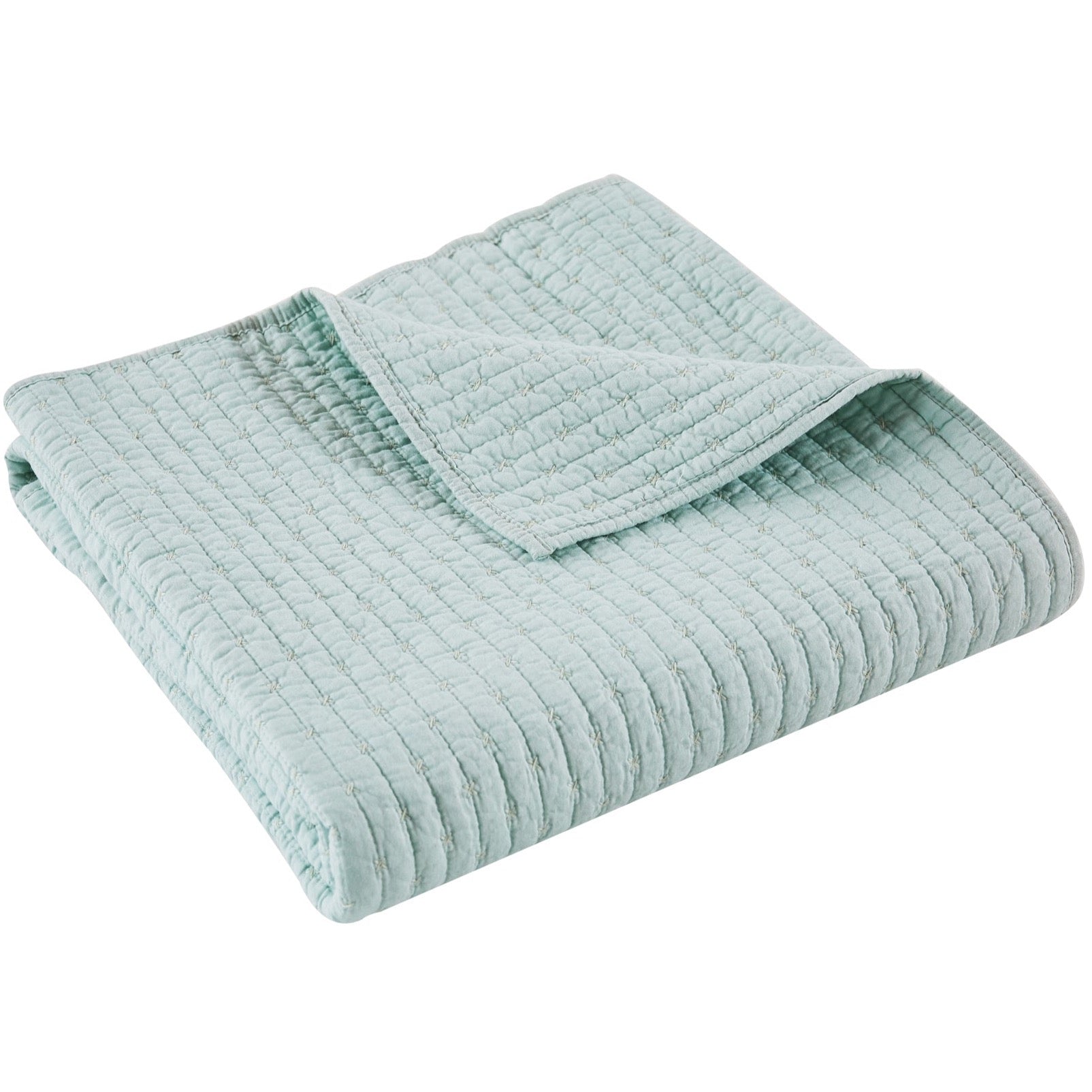 Handmade Cross Stitch Quilted Throw Blanket - Cozy Soft Bedspread for Sofa, Bed & Couch - Perfect for Winter Warmth, Home Decor & Gift Giving