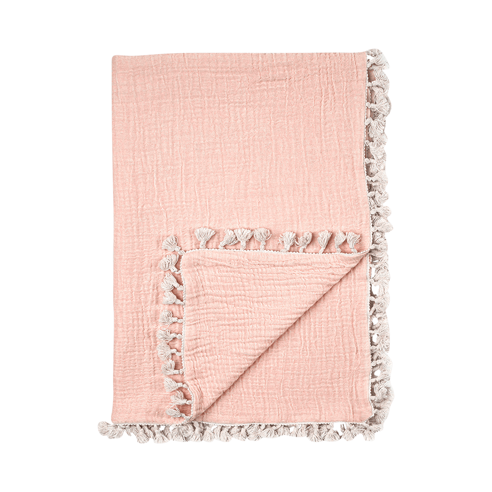 6-Layer Muslin Baby Blanket by Crane - Soft, Breathable & Lightweight for Swaddling, Nursing & Stroller Use