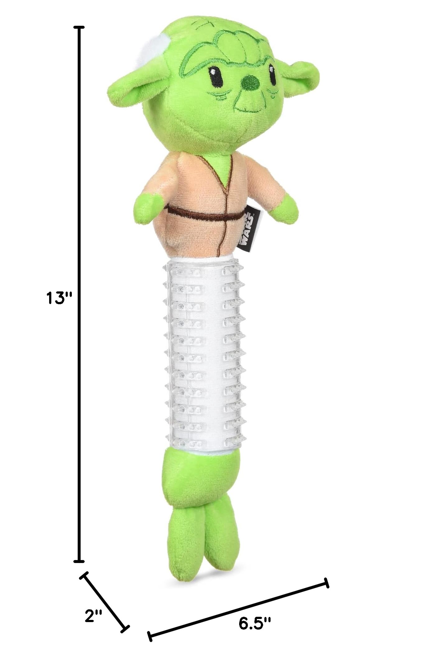 Star Wars YODA Puppy Teether Toy - Safe Chew Toy for Teething Puppies & Small Dogs | Durable Dog Chew Toy for Aggressive Chewers | Perfect for Puppy Training, Boredom Relief & Dental Health (FF19210)