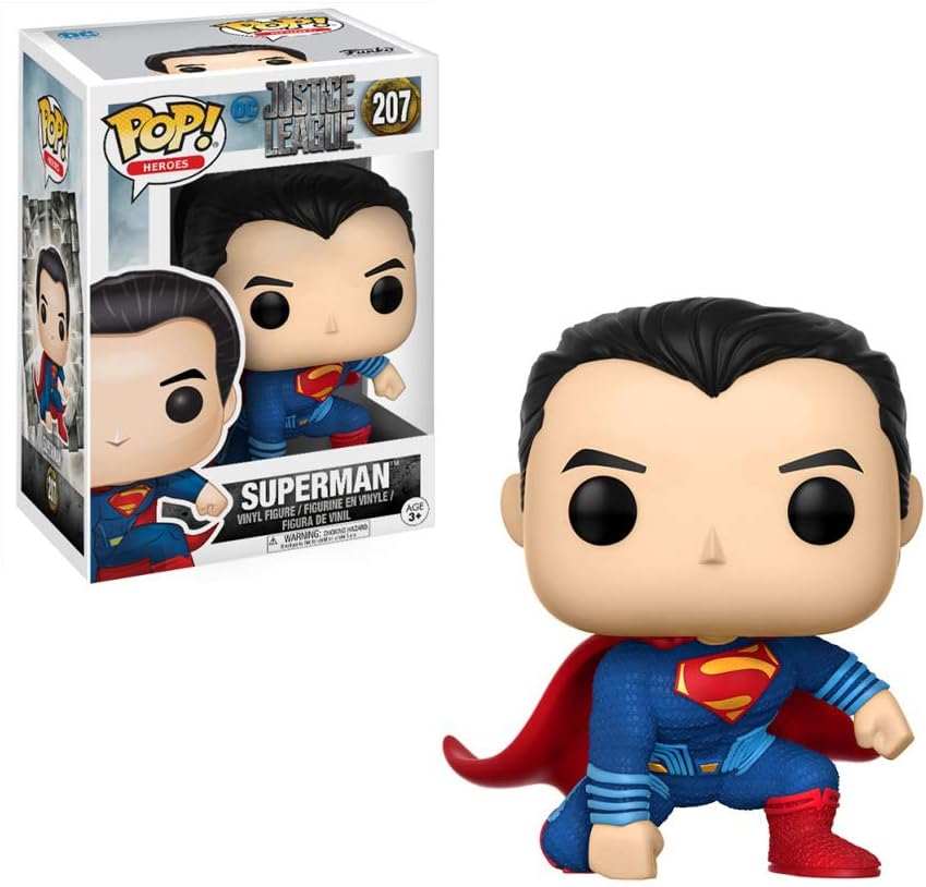 DC Justice League Superman #207 Action Figure - Collectible Superhero Toy for Kids & Adults - Perfect for Display, Gifts & Comic Book Collections